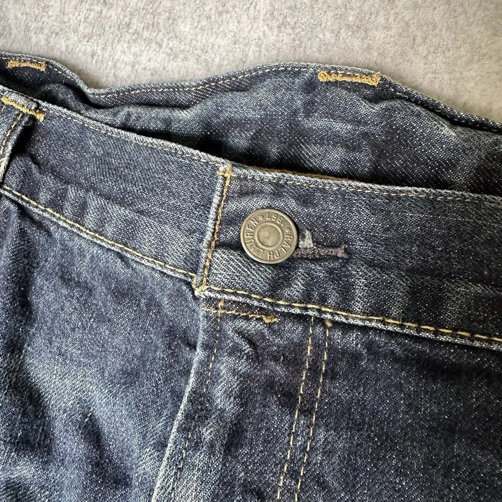 Polo Ralph Lauren Varick Slim Fit Straight Jeans Men's‎ 40x30 Dark Wash Denim